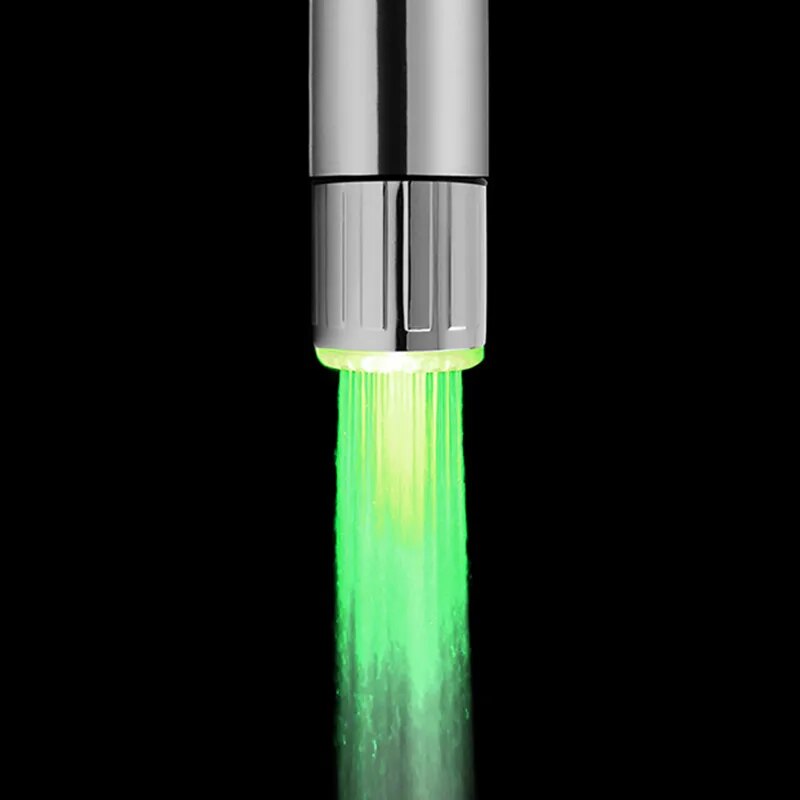 Kitchen LED Temperature Sensitive 3-Color Light-up Faucet