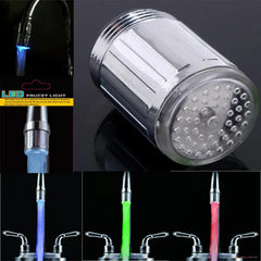 Kitchen LED Temperature Sensitive 3-Color Light-up Faucet