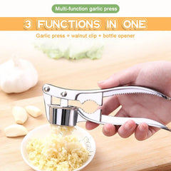 Garlic Press Mincer Stainless Steel Multifunction