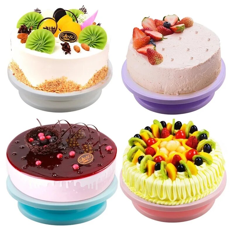 Plastic Cake turntable Kitchen Baking Tools set