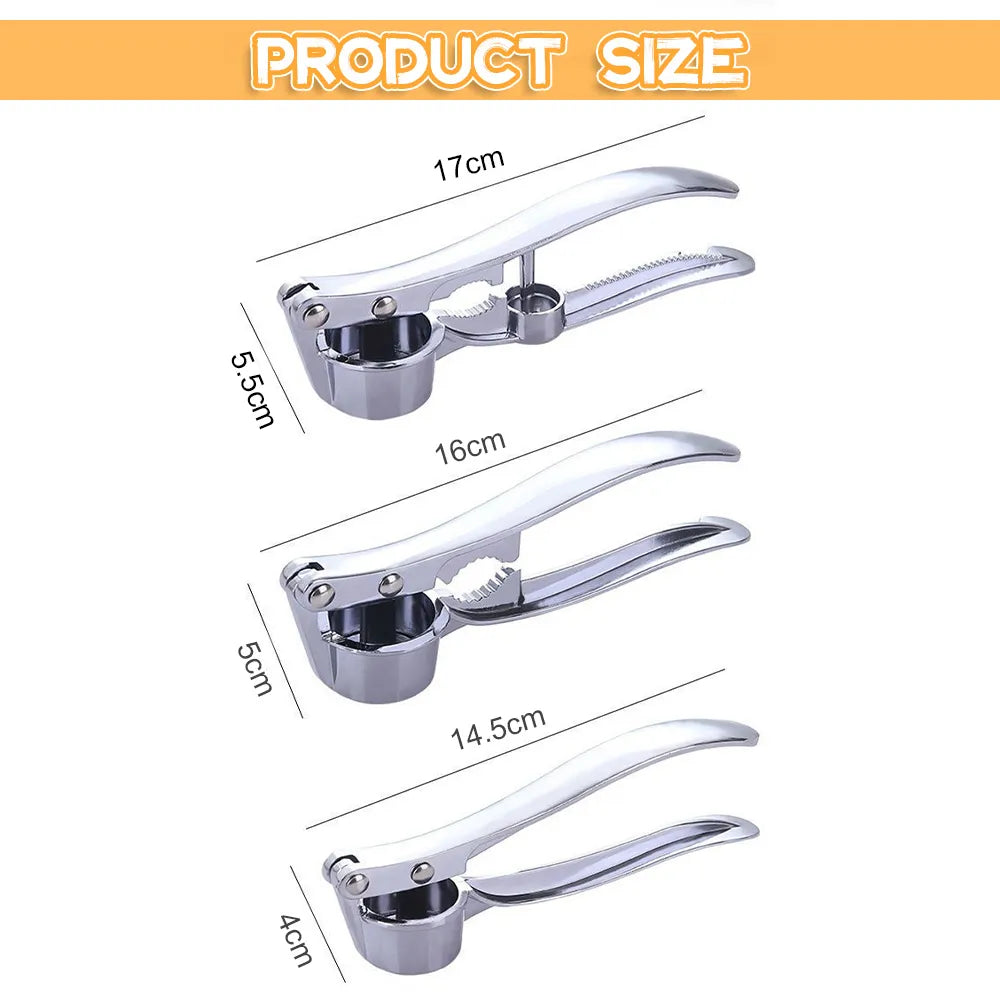 Garlic Press Mincer Stainless Steel Multifunction