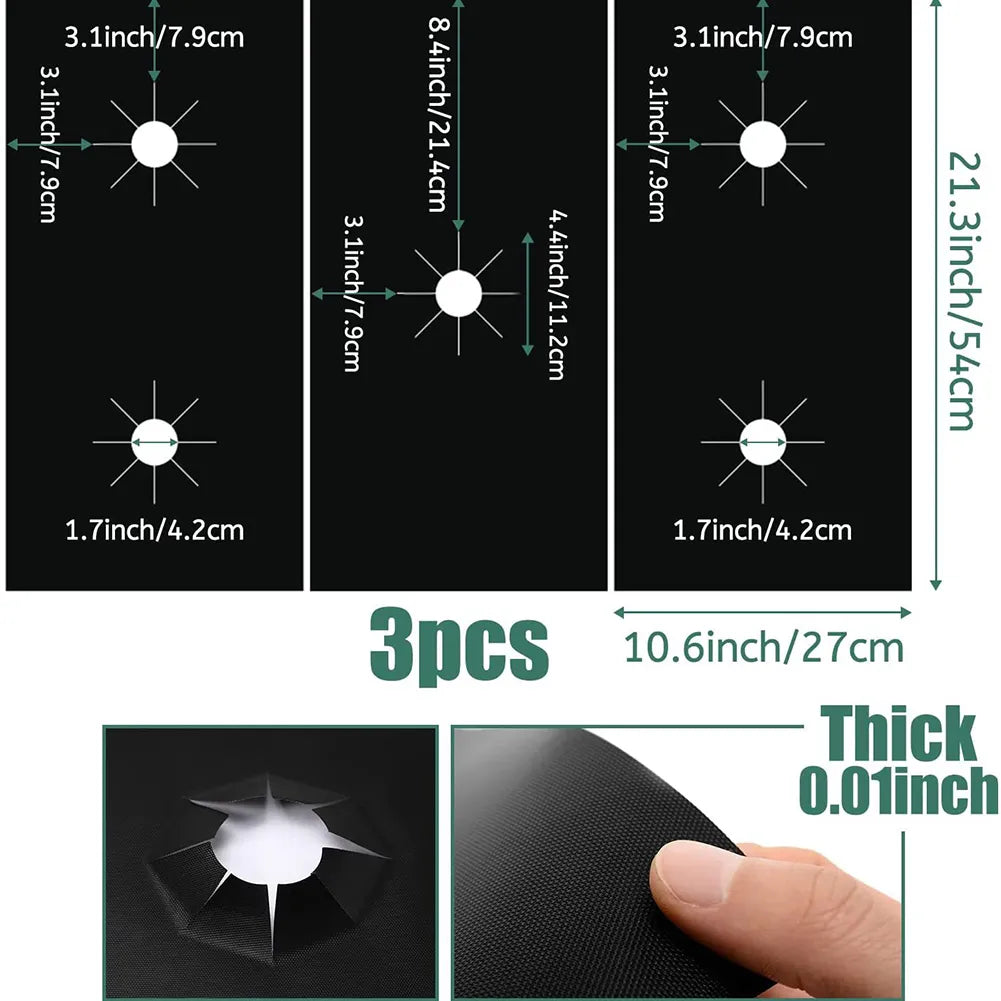 1 Set 5-Hole Gas Stove Pad Protective Cleaning