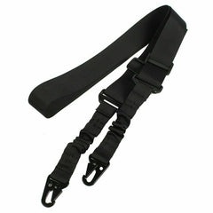 Tactical Rifle Sling Gun Shoulder Strap 2 Point Hooks One Single Strap Hunting