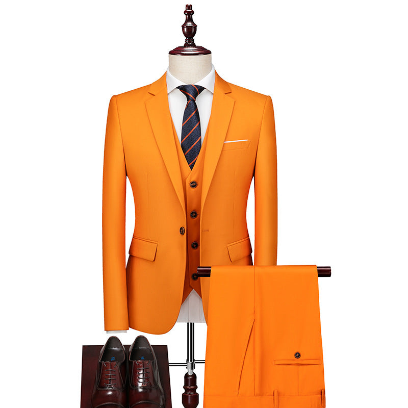 Business Casual Men's Korean Slim Suit