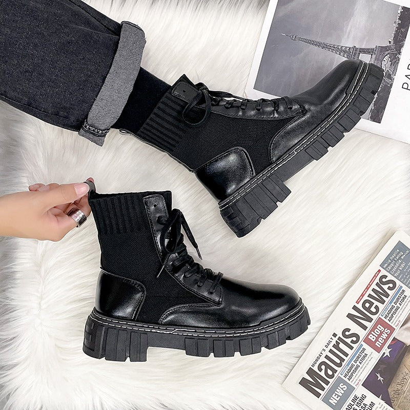 Platform Martin Boots British Style High Top