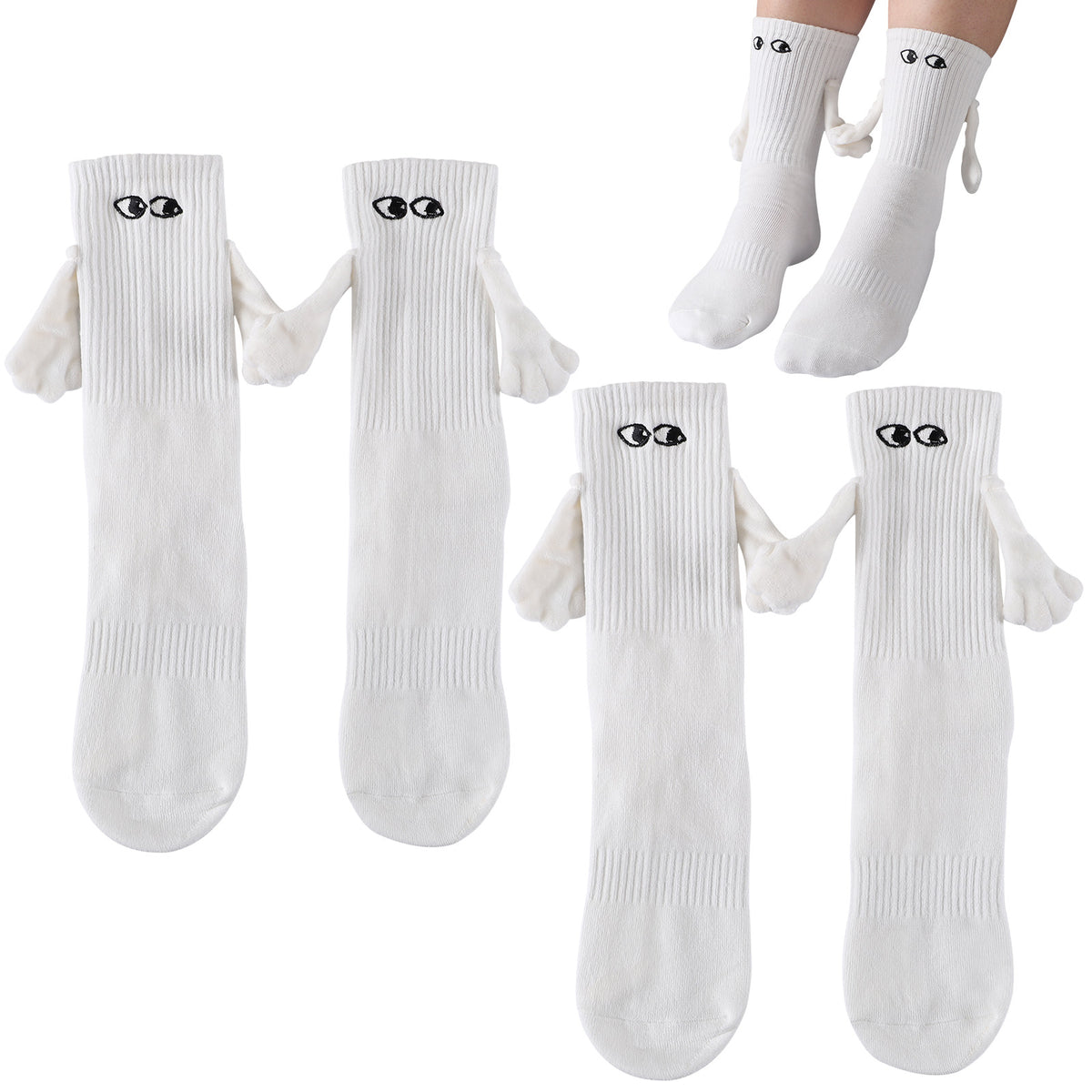 Men's And Women's Fashion Simple Magnet Socks