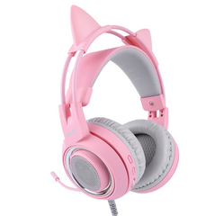 Virtual Surround Sound LED Cat Ear Headphones