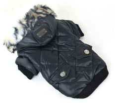 Cross-border fur collar pet coat