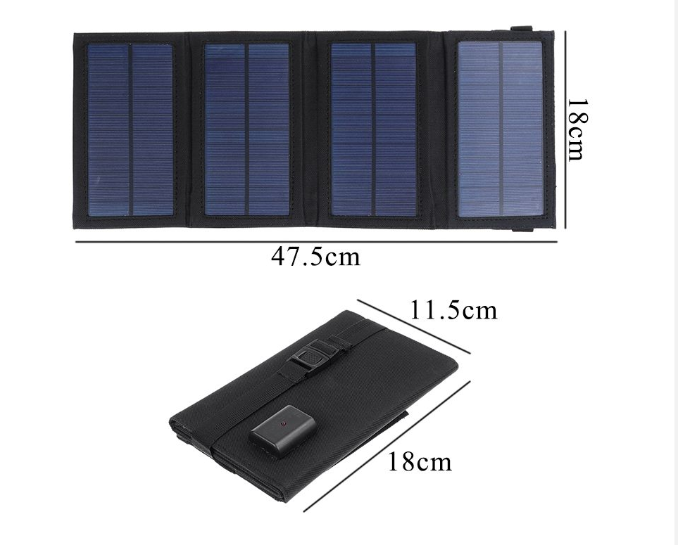 Folding solar charger