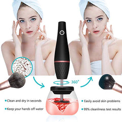 Electric makeup brush cleaner